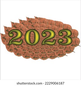 new year 2023 text design 