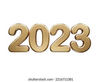 New year 2023 text effect illustration