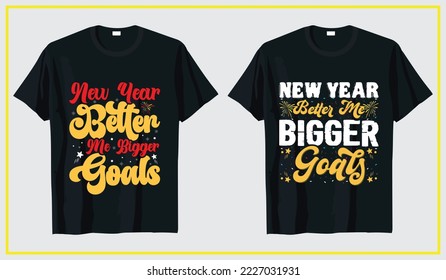 New year 2023 t-shirt design, typography t-shirt new year bundle