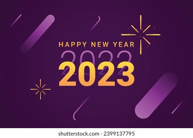 New Year 2023 Vector Design