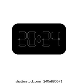 New year 2024 clock | design element 