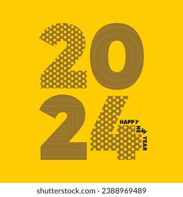 New year 2024 Element vector art