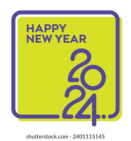 New Year 2024 Greetings - Illustration File
