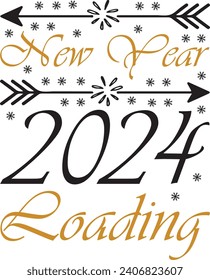 new year 2024 loading design.