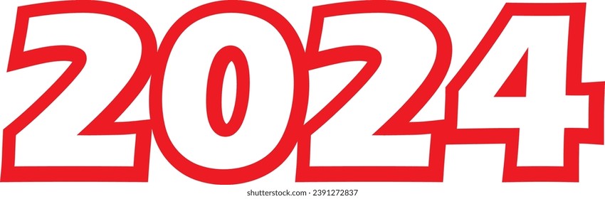 New year 2024 logo design