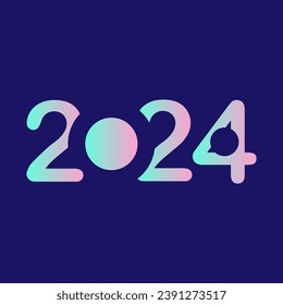 New year 2024 logo design