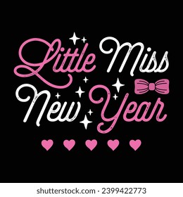 New Year 2024 Quote T shirt design - Pink New Year 2024