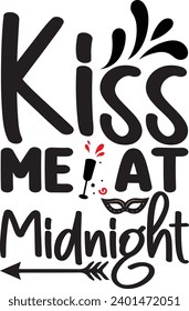 New Year 2024 T-Shirt Design,New Year 2024 Typography Design,