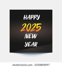 New year 2025 colorful celebration social media post, banner and new year background vector template design