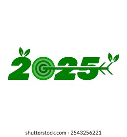 new year 2025 eco friendly cleaning target, sustainability, environmental green