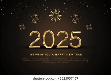 New Year 2025 modern art design set in red, black and blue colors for cover, card, poster, banner. Chinese new year 2025. Abstract design with gold fonts “2025”, confetti and fire works templates.