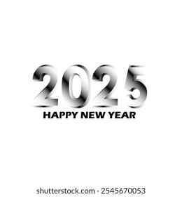 Nuevo año 2025 diseño de texto. Negocio de cobertura