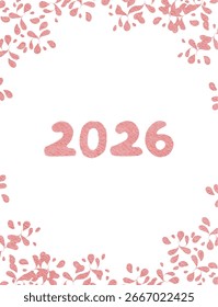 ano novo 2026 ilustração abstrata colorida, fundo, papel de parede, projeto do convite do cartão