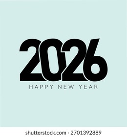 New Year 2026 Creative Number, abstract art background banner black book business, 2026 calendar celebration card decorative design, eps vector 10 file format, 