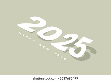 New Year 2026 illustration showing the number 2025 peeling away to reveal 2026 underneath. This minimalist design symbolizes the transition into a new year with a modern and elegant touch.