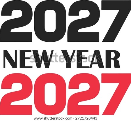 New Year 2027: A vibrant depiction of the year 2027, creatively presented, invites viewers to embrace the promising horizon of the new year, filled with possibilities and anticipation.