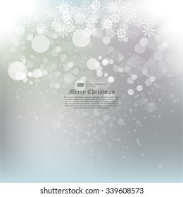 New year abstract background. Abstract Winter background.Christmas abstract bokeh. Vector