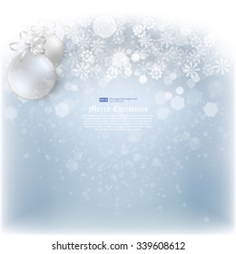 Neuer abstrakter Hintergrund. Abstrakter Winterhintergrund.Abstrakter Weihnachtsbokeh. Vektorgrafik
