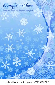 New Year abstract blue background vector
