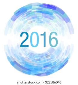 New year background. 2016 Year. Vector illustration.