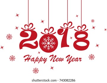 New Year background 2018