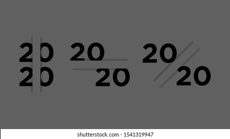 new year background 2020, 2020 element concept overlapping happy new year wallpaper, can be used for backgrounds, banner, flyer, vector.