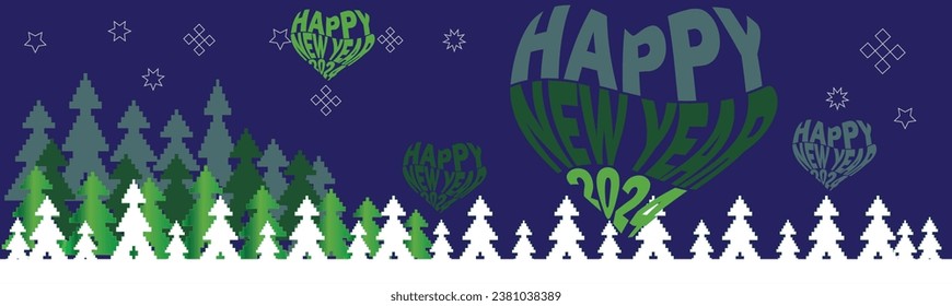    New year background 2024.Template Design with  Trendy art geometric background Vector poster Colorful Abstract background