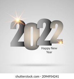 New Year background with abstract numbers in dark design