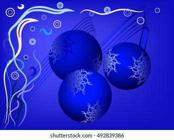 new year background with balls
