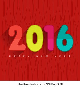 New Year Background, Card vector illustration