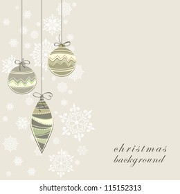 New Year background. Christmas postcard.