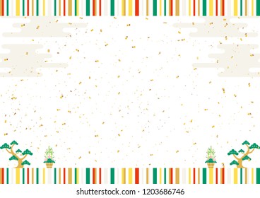 new year background and confetti