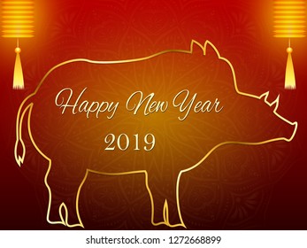 New year background with decoration.