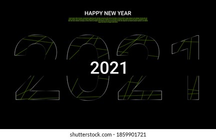 New year background design 2021
