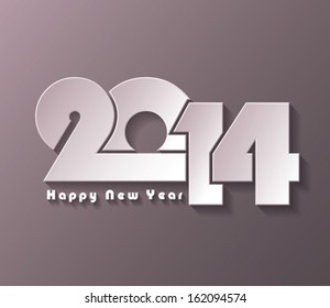 New Year background design with numbers for greeting card or calendar