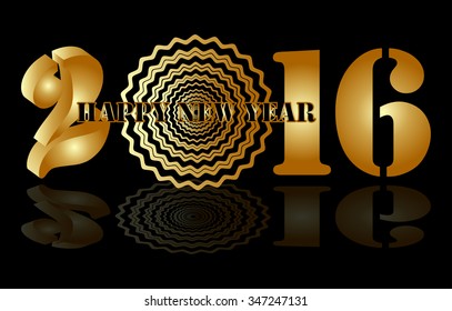 New Year background. Elegant greeting card.