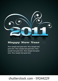 New Year Background in eps10 format. Abstract Illustration.