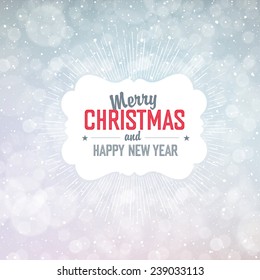 New Year Background  with Falling Snow