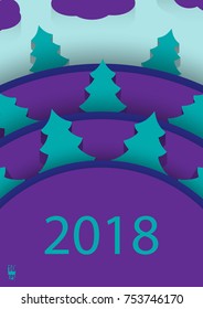 New Year background with geometric pattern. Christmas card. Winter background. Eps10 Vector illustration