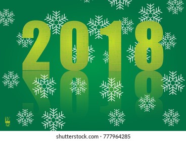 New Year background with geometric pattern. Christmas card. Winter background. Eps10 Vector illustration