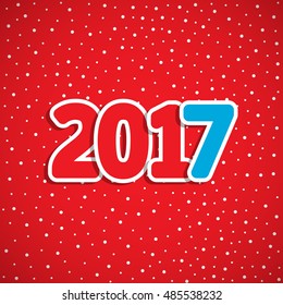New year background with the inscription 2017. Vector illustration.