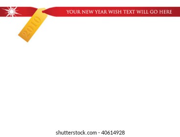 New year background with label