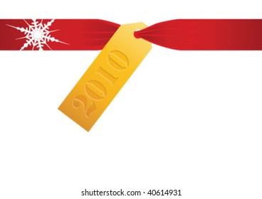 New year background with label