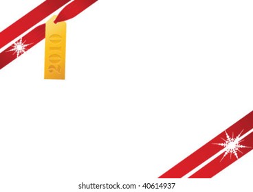New year background with label