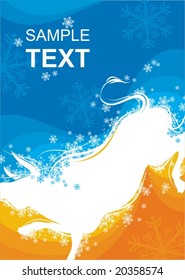 New Year background with Ox sign 1