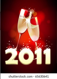 New year background red