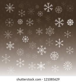 new year background with snowflake