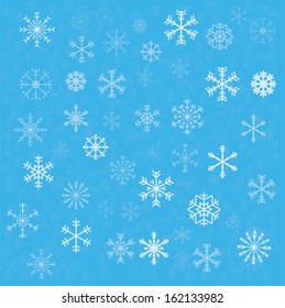 new year background with snowflake