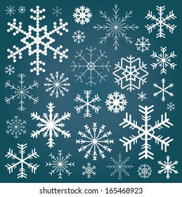 new year background with snowflake vector version 
