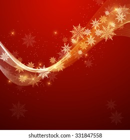 New year background with snowflakes